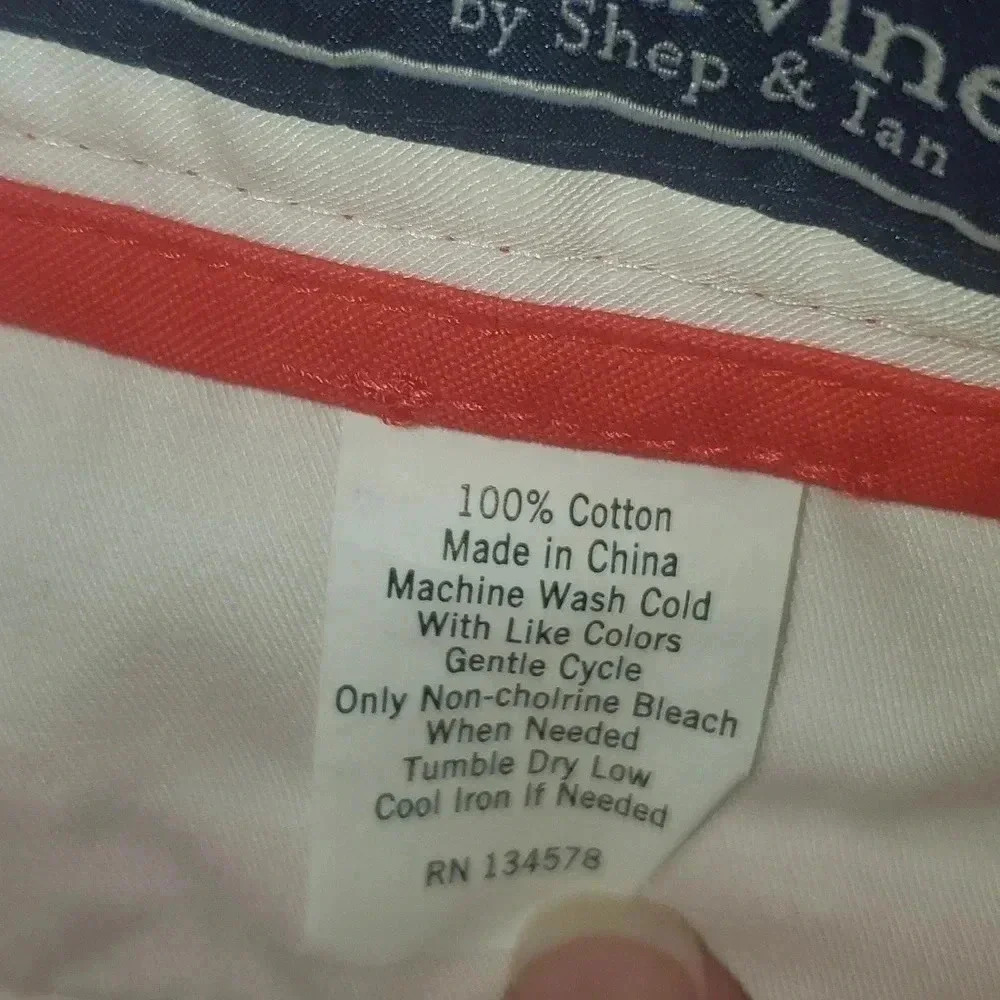 Vineyard Vines Breaker Pants Mens 32x32 Lobster Reef Stretch Mid Rise Preppy - Picture 12 of 14